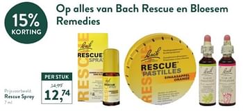Promotions Rescue spray - Bach - Valide de 21/04/2024 à 28/04/2024 chez Holland & Barret