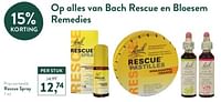 Promoties Rescue spray - Bach - Geldig van 21/04/2024 tot 28/04/2024 bij Holland & Barret