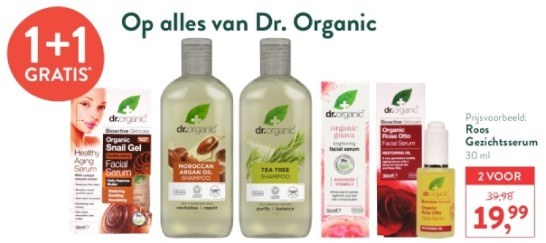 Promoties Roos gezichtsserum - Dr. Organic - Geldig van 21/04/2024 tot 28/04/2024 bij Holland & Barret