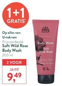 Soft wild rose body wash-Urtekram