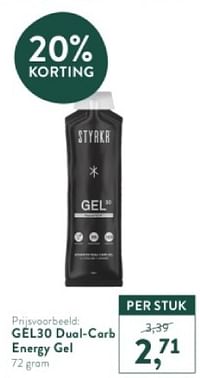Gel30 dual-carb energy gel-Styrkr