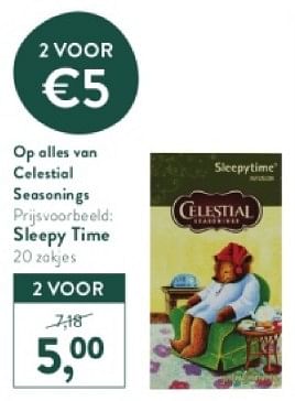 Promoties Sleepy time - Celestial - Geldig van 21/04/2024 tot 28/04/2024 bij Holland & Barret
