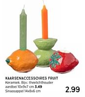 Promoties Kaarsenaccessoires fruit - Huismerk - Xenos - Geldig van 21/04/2024 tot 04/05/2024 bij Xenos
