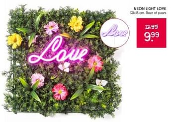Promotions Neon light love - Huismerk - Xenos - Valide de 21/04/2024 à 04/05/2024 chez Xenos