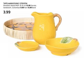 Promoties Tafelaankleding citroen - Huismerk - Xenos - Geldig van 21/04/2024 tot 04/05/2024 bij Xenos