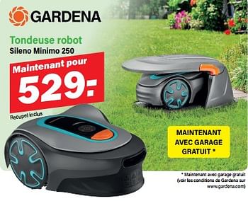 Promoties Gardena tondeuse robot sileno minimo 250 - Gardena - Geldig van 22/04/2024 tot 11/05/2024 bij Van Cranenbroek