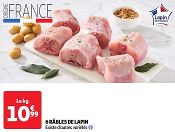 Promoties 6 râbles de lapin - Huismerk - Auchan - Geldig van 23/04/2024 tot 29/04/2024 bij Auchan