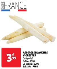 Asperges blanches violettes-Huismerk - Auchan