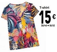 Promotions T-shirt - Produit maison - Cora - Valide de 23/04/2024 à 06/05/2024 chez Cora
