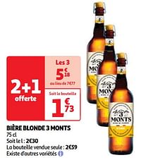 Bière blonde 3 monts-3 Monts