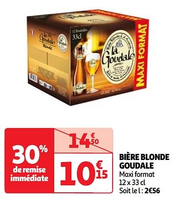 Promoties Bière blonde goudale - La Goudale - Geldig van 23/04/2024 tot 29/04/2024 bij Auchan