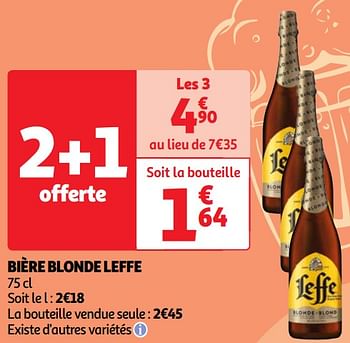 Promoties Bière blonde leffe - Leffe - Geldig van 23/04/2024 tot 29/04/2024 bij Auchan