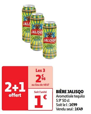 Promoties Bière jalisqo - Jalisqo - Geldig van 23/04/2024 tot 29/04/2024 bij Auchan