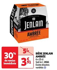 Bière jenlain ambrée-Jenlain