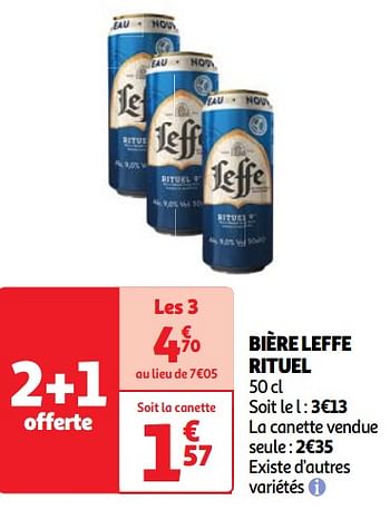 Promoties Bière leffe rituel - Leffe - Geldig van 23/04/2024 tot 29/04/2024 bij Auchan