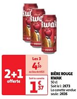 Promoties Bière rouge kwak - Kwak - Geldig van 23/04/2024 tot 29/04/2024 bij Auchan