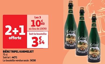 Promoties Bière tripel karmeliet - TRipel Karmeliet - Geldig van 23/04/2024 tot 29/04/2024 bij Auchan