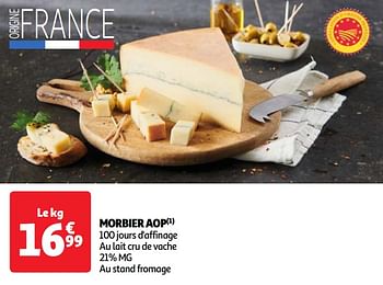 Promoties Morbier aop - Huismerk - Auchan - Geldig van 23/04/2024 tot 29/04/2024 bij Auchan