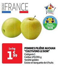 Pommes filière auchan cultivons le bon-Huismerk - Auchan