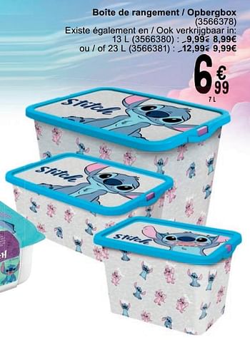 Promotions Boîte de rangement - opbergbox - Disney - Valide de 23/04/2024 à 06/05/2024 chez Cora