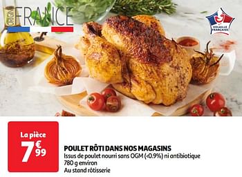 Promoties Poulet rôti dans nos magasins - Huismerk - Auchan - Geldig van 23/04/2024 tot 29/04/2024 bij Auchan