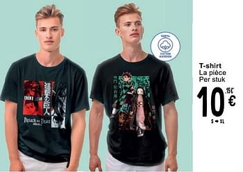 Promoties T shirt - Huismerk - Cora - Geldig van 23/04/2024 tot 06/05/2024 bij Cora