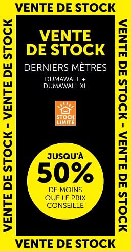 Promoties Dumawall + dumawall xl jusqu`à 50% de moins que le prix conseillé - Dumawall - Geldig van 23/04/2024 tot 20/05/2024 bij Zelfbouwmarkt
