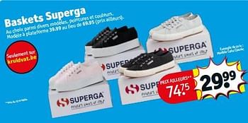 Promoties Baskets superga modèle cotu classic - Superga - Geldig van 23/04/2024 tot 28/04/2024 bij Kruidvat