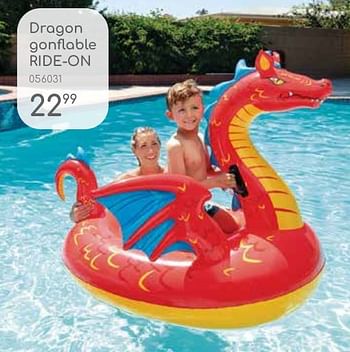 Promotions Dragon gonflable ride on - Produit maison - Mr. Bricolage - Valide de 23/04/2024 à 30/06/2024 chez Mr. Bricolage