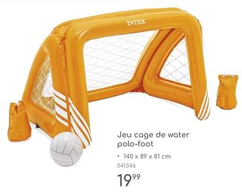 Promotions Jeu cage de water polo foot - Intex - Valide de 23/04/2024 à 30/06/2024 chez Mr. Bricolage