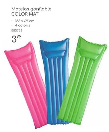 Promotions Matelas gonflable color mat - Produit maison - Mr. Bricolage - Valide de 23/04/2024 à 30/06/2024 chez Mr. Bricolage
