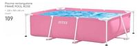 Promotions Piscine rectangulaire frame pool rose - Intex - Valide de 23/04/2024 à 30/06/2024 chez Mr. Bricolage