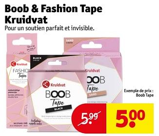 Promoties Boob tape - Huismerk - Kruidvat - Geldig van 23/04/2024 tot 28/04/2024 bij Kruidvat