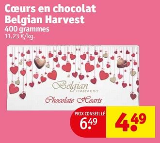 Promoties Coeurs en chocolat belgian harvest - Belgian Harvest - Geldig van 23/04/2024 tot 28/04/2024 bij Kruidvat