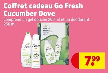 Promotions Coffret cadeau go fresh cucumber dove - Dove - Valide de 23/04/2024 à 28/04/2024 chez Kruidvat