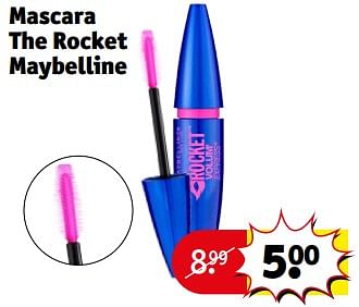 Promoties Mascara the rocket maybelline - Maybelline - Geldig van 23/04/2024 tot 28/04/2024 bij Kruidvat