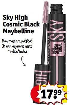 Promotions Sky high cosmic black maybelline - Maybelline - Valide de 23/04/2024 à 28/04/2024 chez Kruidvat
