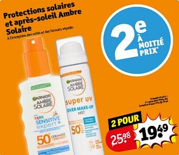 Promoties Spray over make-up sensitive expert fps 50 - Garnier - Geldig van 23/04/2024 tot 28/04/2024 bij Kruidvat