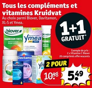 Promoties Vitamine c biover - Biover - Geldig van 23/04/2024 tot 28/04/2024 bij Kruidvat