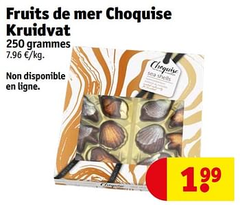 Promotions Fruits de mer choquise kruidvat - Produit maison - Kruidvat - Valide de 23/04/2024 à 28/04/2024 chez Kruidvat