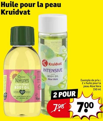 Promotions Huile pour la peau aloe vera - Produit maison - Kruidvat - Valide de 23/04/2024 à 28/04/2024 chez Kruidvat