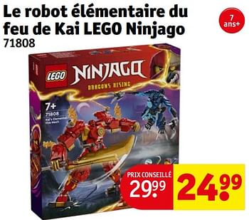Promotions Le robot élémentaire du feu de kai lego ninjago 71808 - Lego - Valide de 23/04/2024 à 28/04/2024 chez Kruidvat