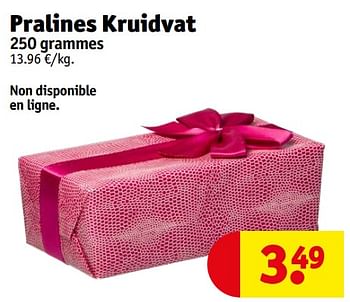 Promotions Pralines kruidvat - Produit maison - Kruidvat - Valide de 23/04/2024 à 28/04/2024 chez Kruidvat