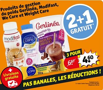 Promotions Repas à boire yaourt et fruits des bois weightcare - Weight Care - Valide de 23/04/2024 à 28/04/2024 chez Kruidvat