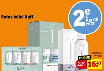 Promotions Shampooing et gel nettoyant - Naif - Valide de 23/04/2024 à 28/04/2024 chez Kruidvat