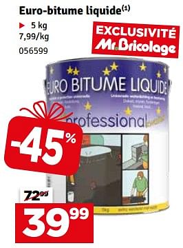 Promoties Euro-bitume liquide - Huismerk - Mr. Bricolage - Geldig van 23/04/2024 tot 05/05/2024 bij Mr. Bricolage