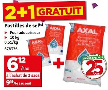 Promoties Pastilles de sel - Axal - Geldig van 23/04/2024 tot 05/05/2024 bij Mr. Bricolage