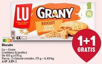 Promotions Lu - grany biscuit céréales - Lu - Valide de 25/04/2024 à 01/05/2024 chez Delhaize