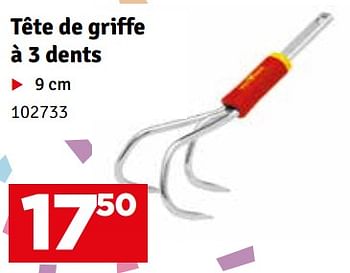 Promoties Tête de griffe à 3 dents - Wolf Garten - Geldig van 23/04/2024 tot 05/05/2024 bij Mr. Bricolage
