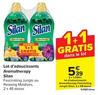 Promotions Lot d’adoucissants aromatherapy fascinating jungle silan - Silan - Valide de 24/04/2024 à 06/05/2024 chez Carrefour